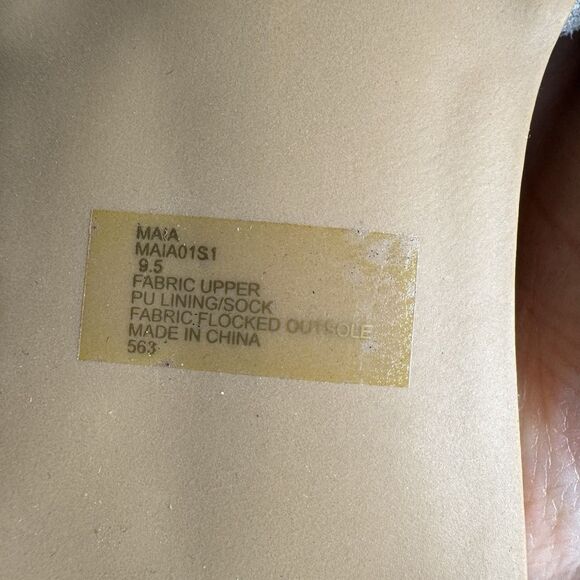 S Steve Madden Maia Gray Fabric Flats Size 9.5 Ankle Strap Shoes‎ NEW - Picture 7 of 7